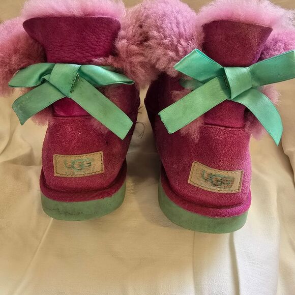Authentic UGG Plush Purple Boots - Picture 2 of 4